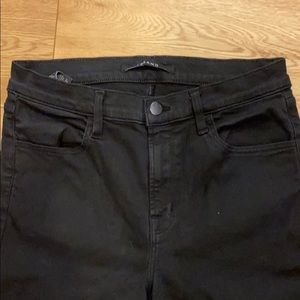 J Brand high rise skinny black jean
